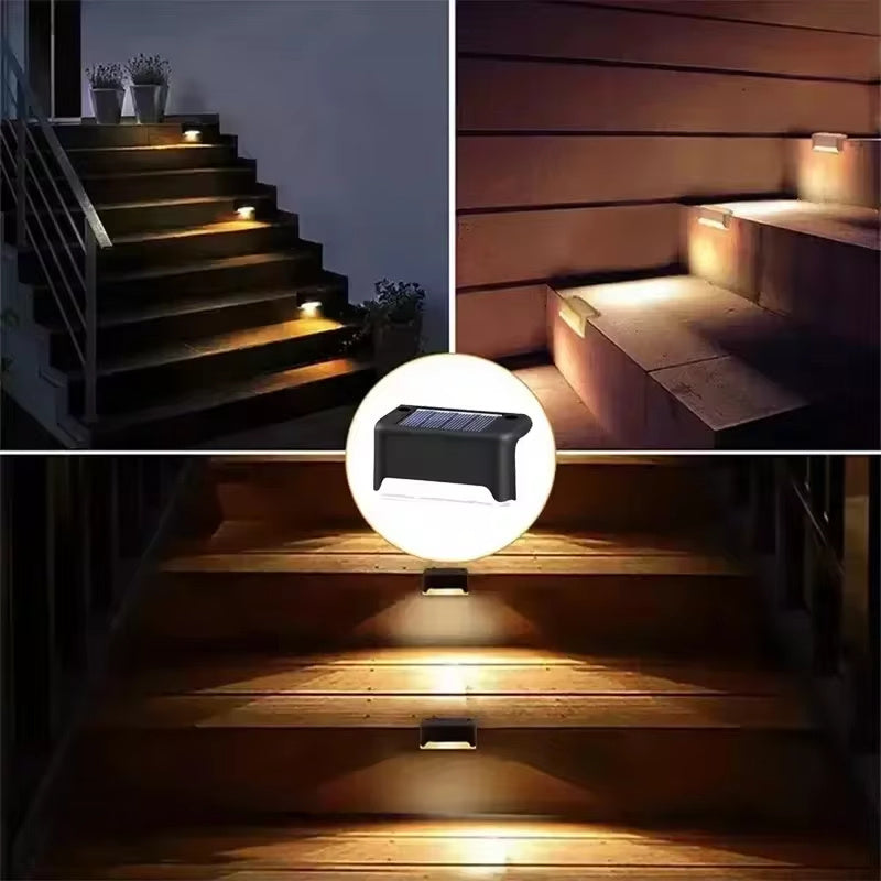 Solar LED Deck Lights – Waterproof Outdoor Garden & Patio Step Lighting