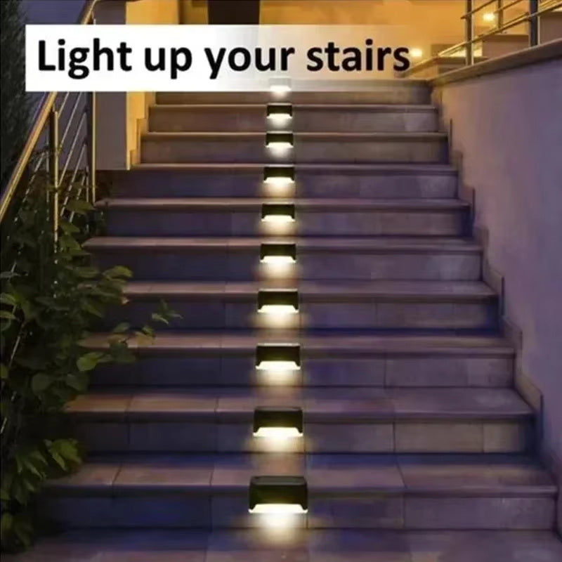 Solar LED Deck Lights – Waterproof Outdoor Garden & Patio Step Lighting