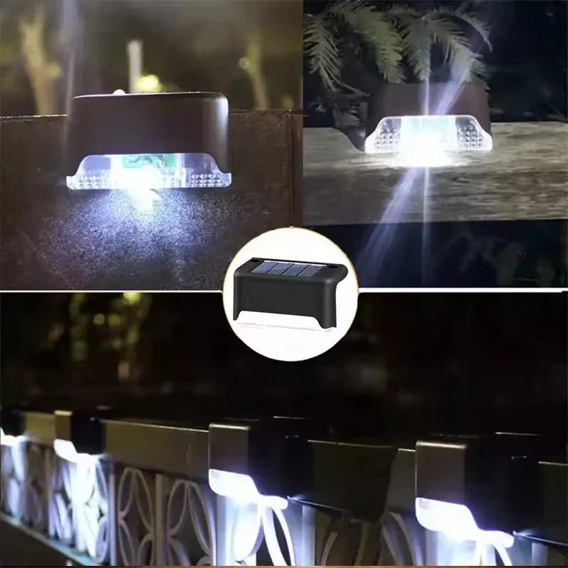 Solar LED Deck Lights – Waterproof Outdoor Garden & Patio Step Lighting