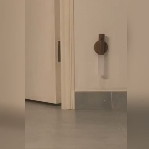 Magnetic Wooden LED Wall Light with PIR Motion Sensor – USB Rechargeable Night Light